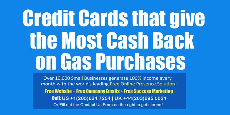 credit card most cash back on gas
